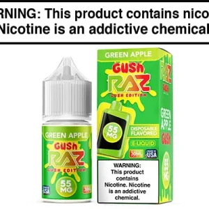 GREEN APPLE GUSH BY POD JUICE SALTS X RAZ 30ML