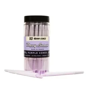 Blazy Susan Purple 98mm Cones (50ct)