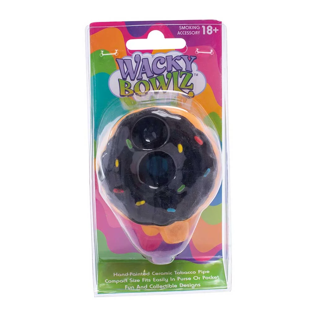 Chocolate Donut Ceramic Pipe - Wacky Bowlz - Image 2