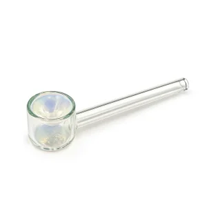 Straight Tube Plated Glass Hand Pipe