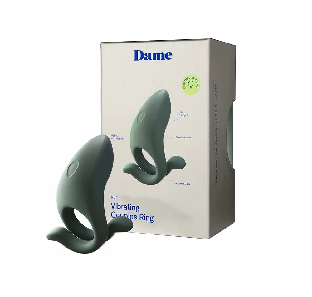 Dame Hug Vibrating Couples Ring Steel - Image 2