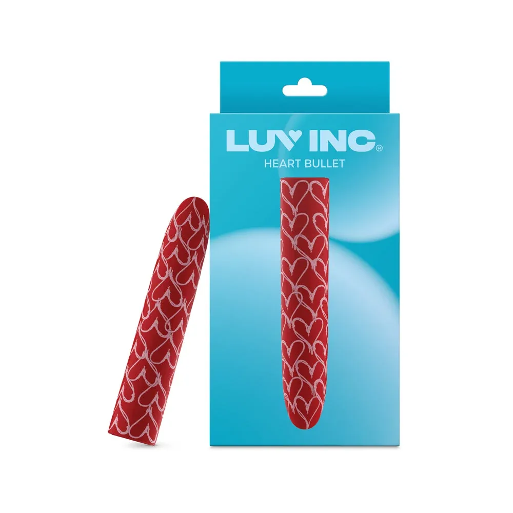 Luv Inc Hb82 Heart Bullet Vibrator Red