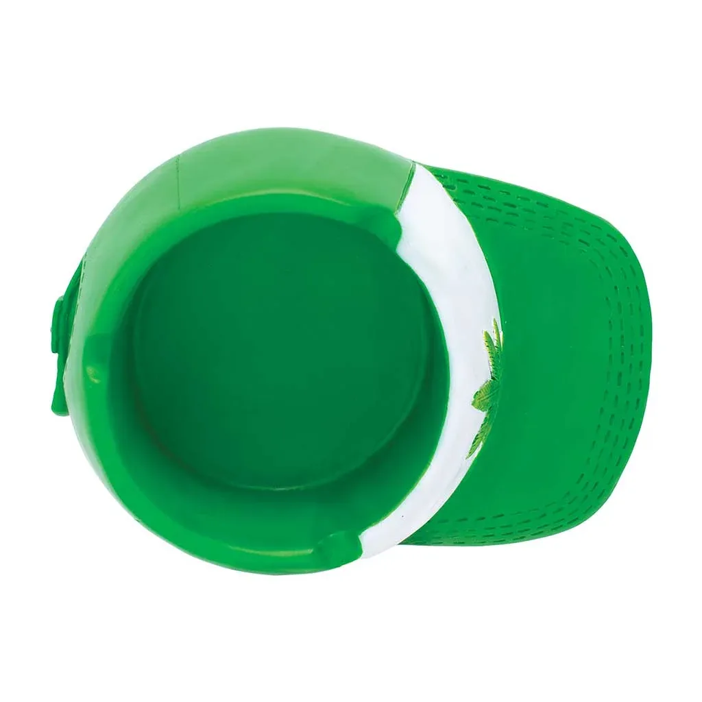 Green Leaf Snapback Hat Ashtray - Image 2
