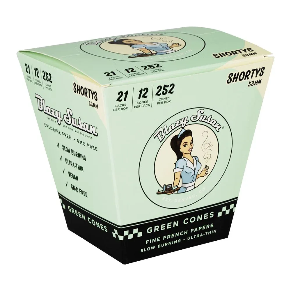 Blazy Susan Green Pre-Rolled Cones | 21ct Display