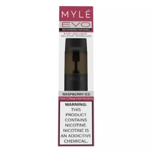 Myle Evo Rechargeable Disposable 2500 Puffs - Raspberry Ice