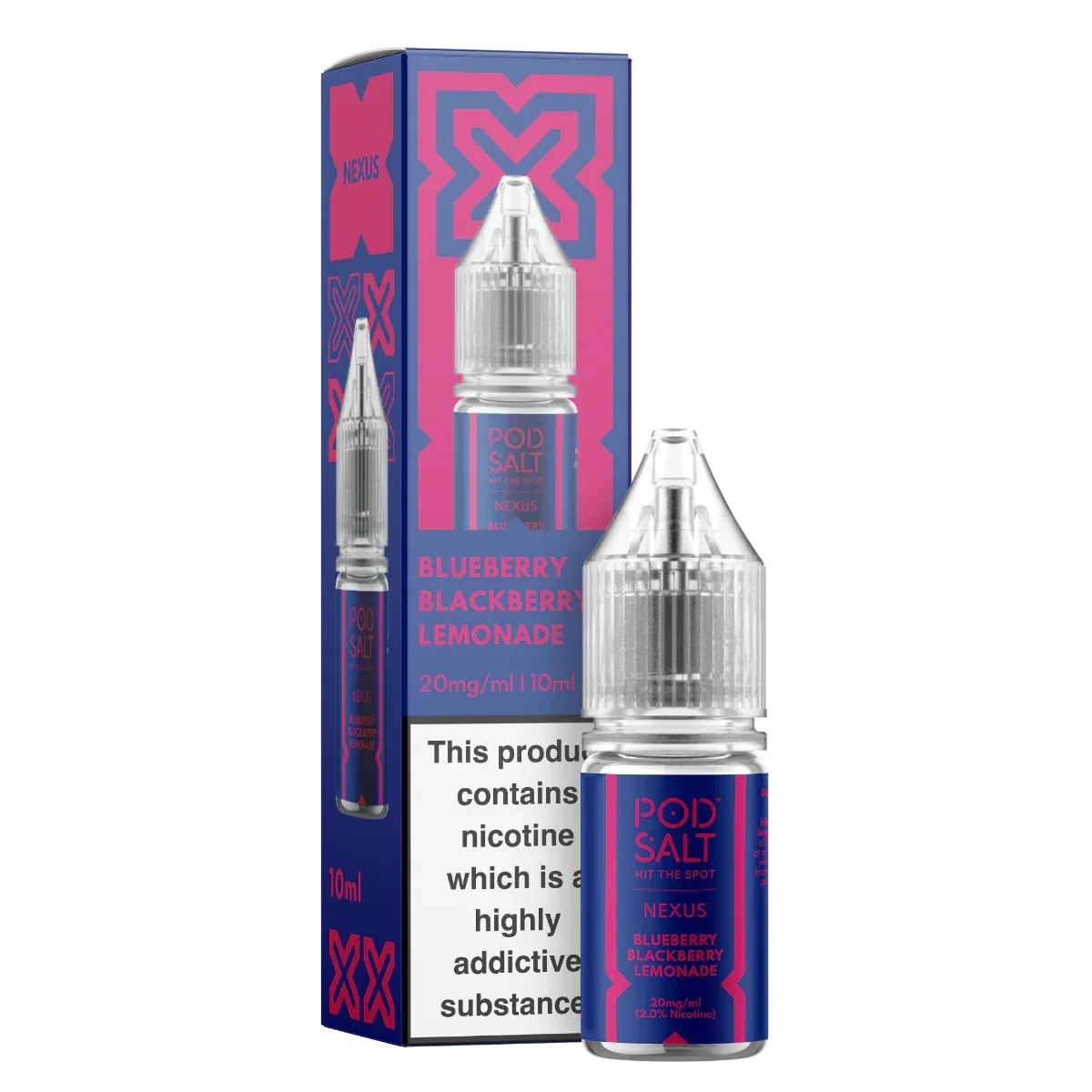 Blueberry Blackberry Lemonade Pod Salt Nexus 10ml nicotine salt e-liquid