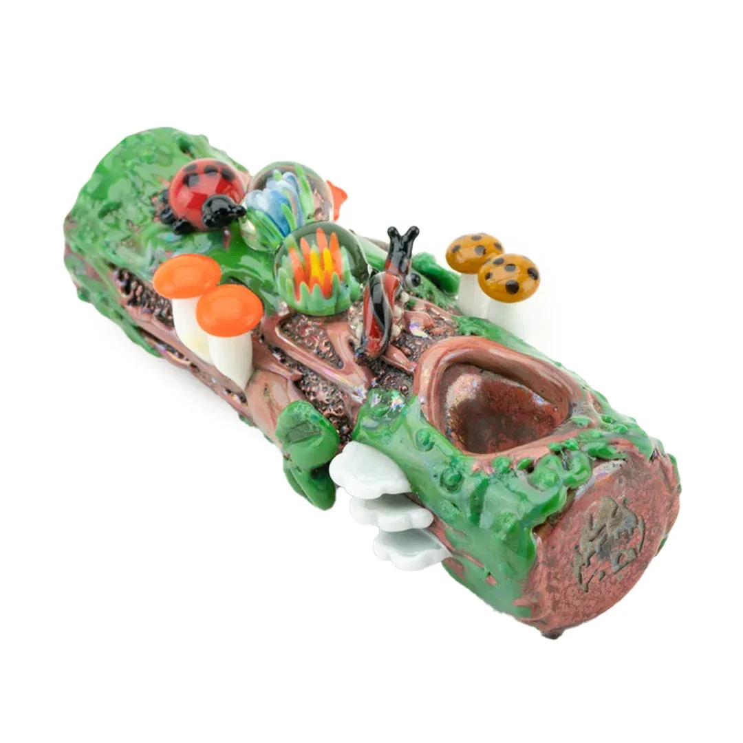 Empire Glass Works Mossy Log Dry Pipe