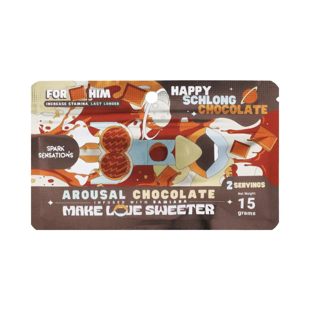 Happy Schlong His Chocolate 12 Pack Display (15g per pack - 2 servings) - Image 2