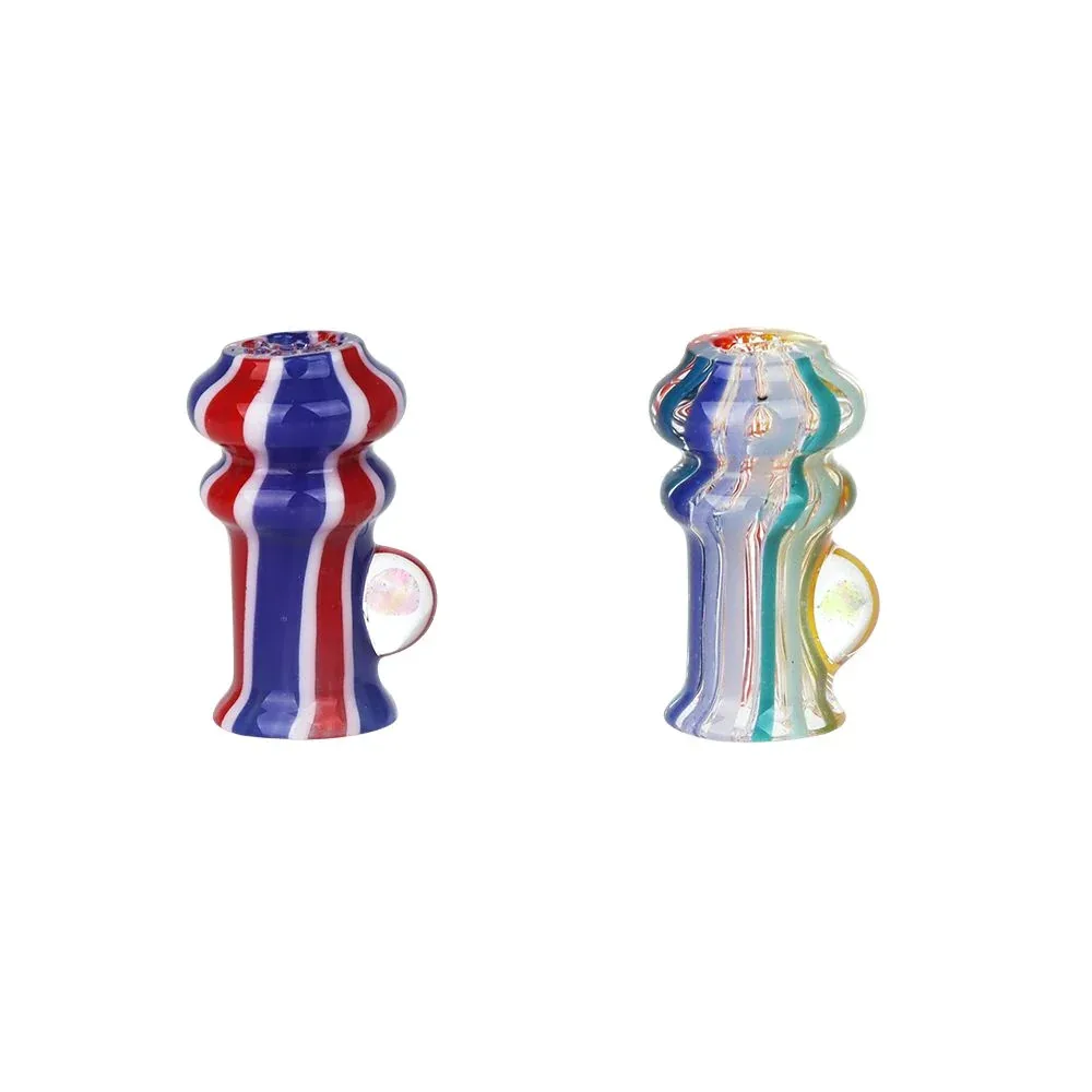 Pulsar Rainbow w/ Opal Glass Mouthpiece Attachment for Puffco Pivot w/ Display Stand - Colors Vary - Image 2