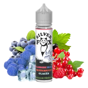Blue raspberry, red berries, bilberry ice Silver Fox 50ml shake and vape e-liquid