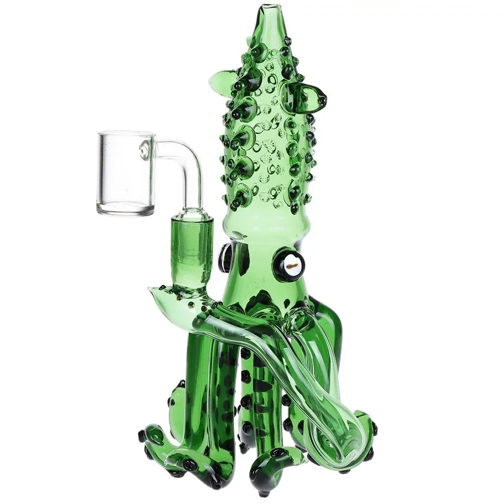 Spiny Squid Glass Dab Rig - 9" / 14mm F