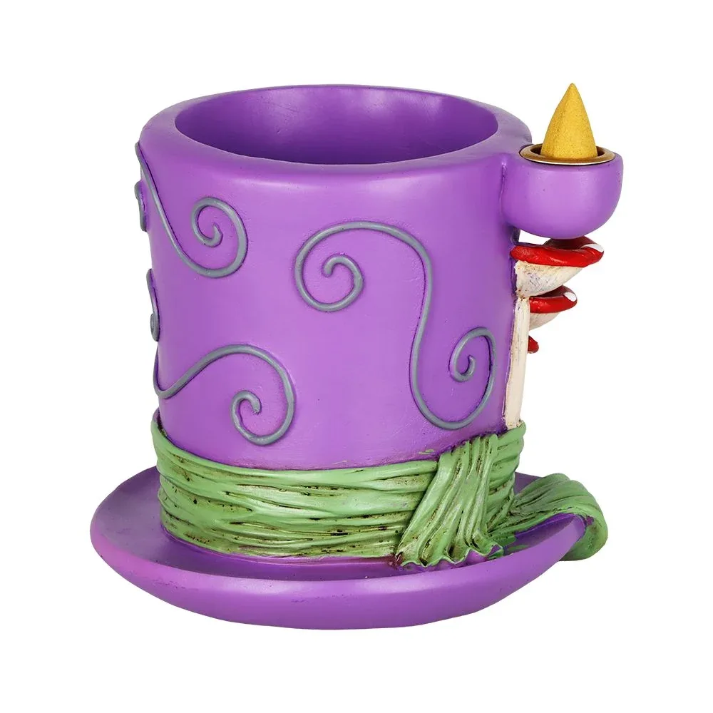 Mad Hatter Shroom Waterfall Backflow Polyresin Incense Burner - 4.75" x 5" - Image 2