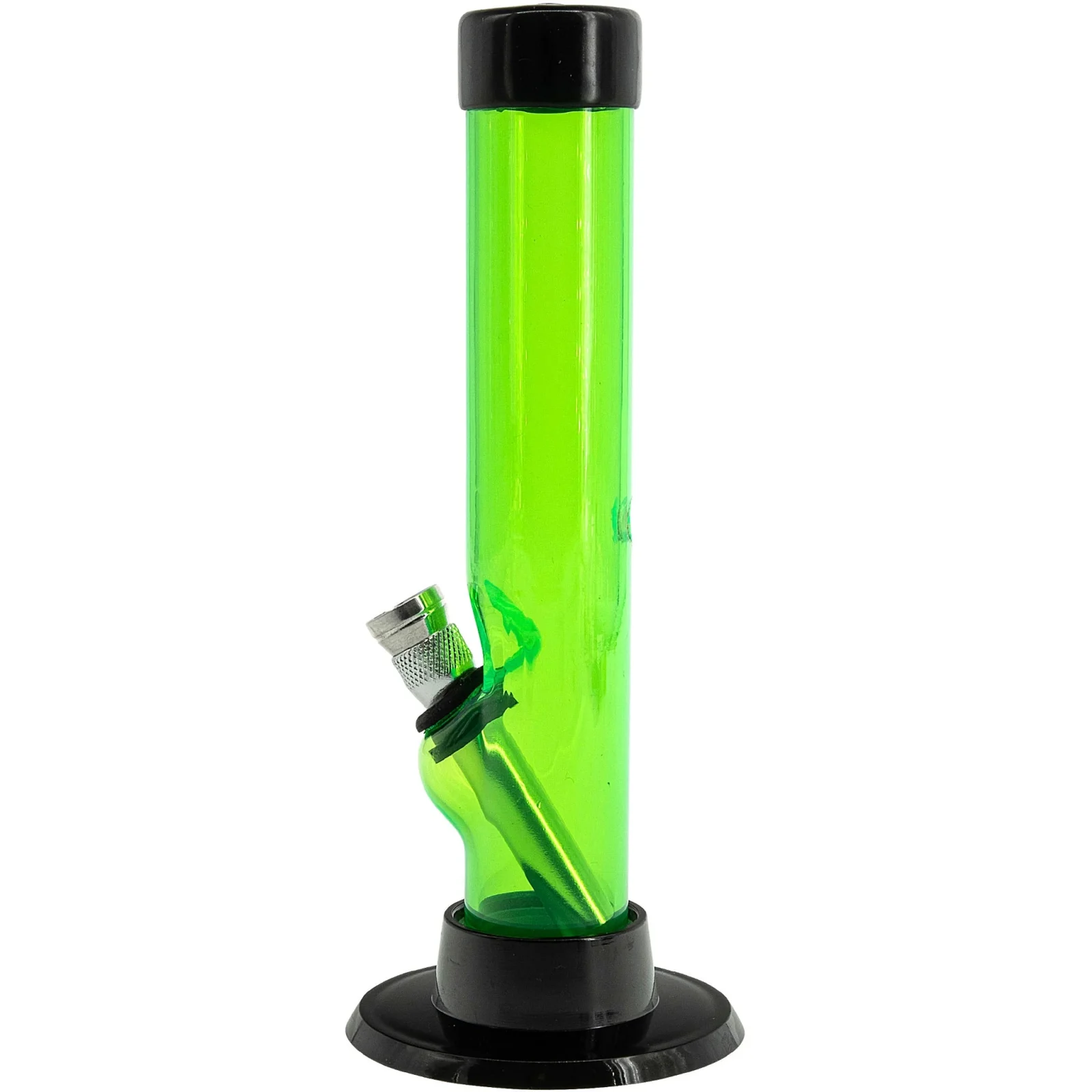 JM Enterprises 6" Acrylic Straight Tube Bong - Multiple Colors - Image 2