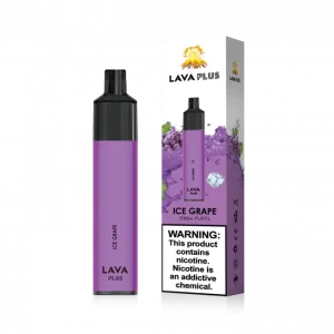Lava Plus 2600 Puffs Disposable Zero Nicotine Free 0% - Ice Grape