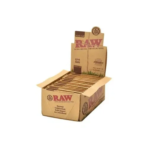 RAW Organic Hemp Artesano 1 1/4 Rolling Papers - 15pk Box
