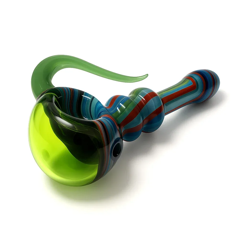 Slime Track Double Horn Hand Pipe