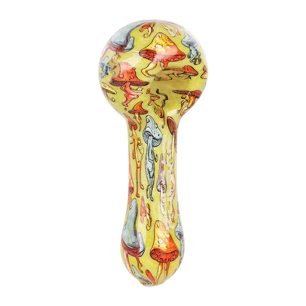 Pulsar Inside Print Glass Spoon Pipe | 4.75" - Image 2