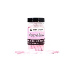 Blazy Susan Pink 53mm Shortys Cones (50ct)