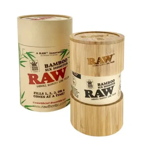 Raw Bamboo Six Shooter Cone Filler