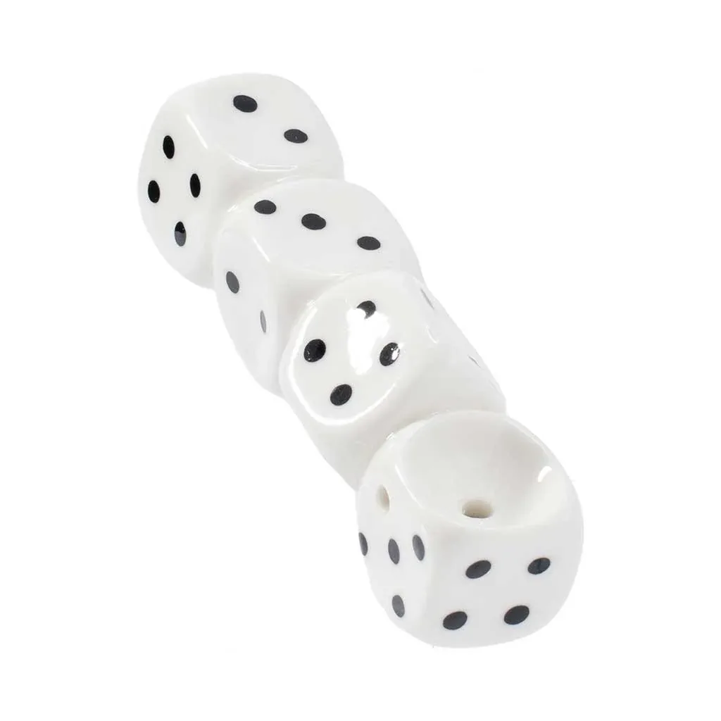 Stacked Dice Ceramic Pipe