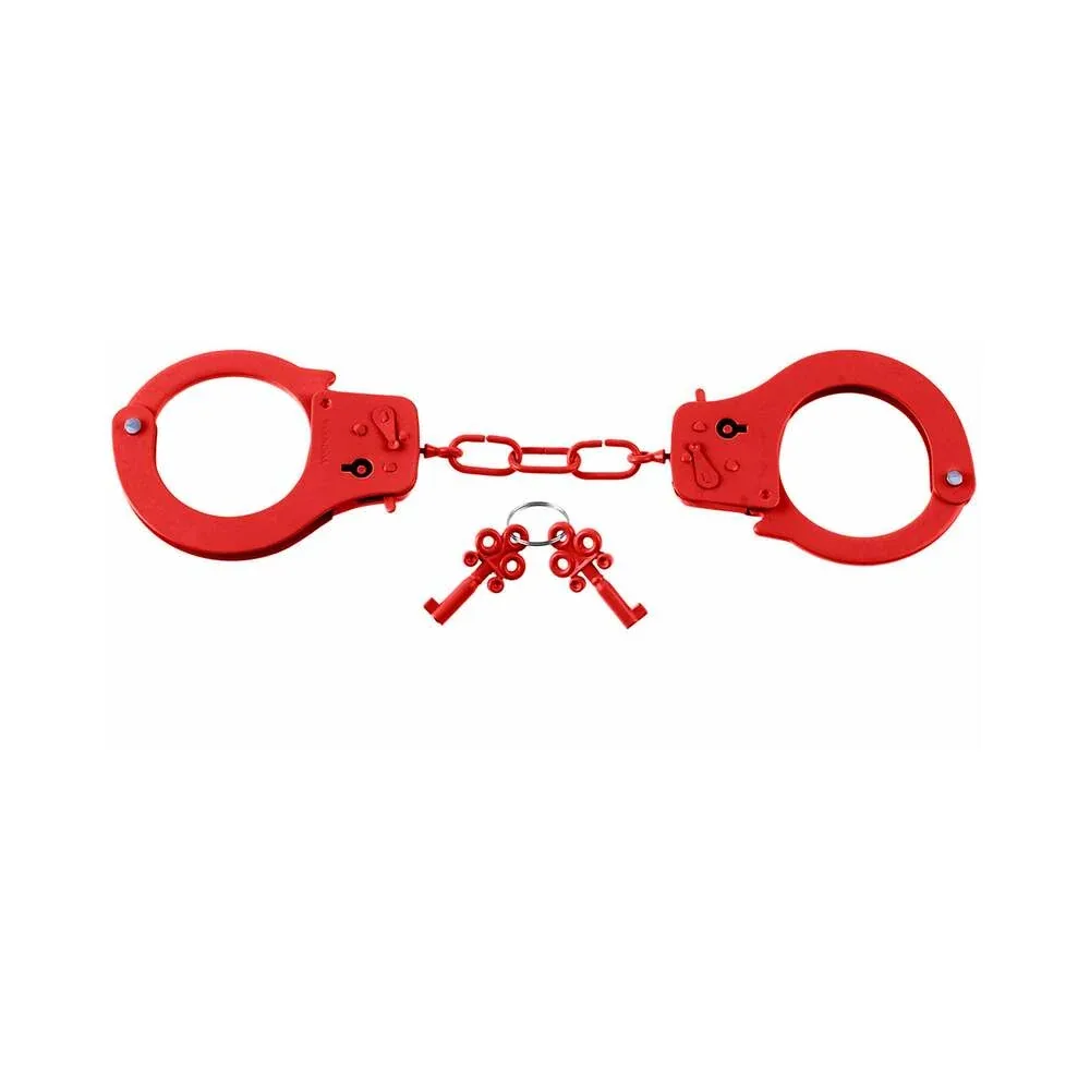 Fetish Fantasy Series Metal Designer Red Handcuffs - Image 2