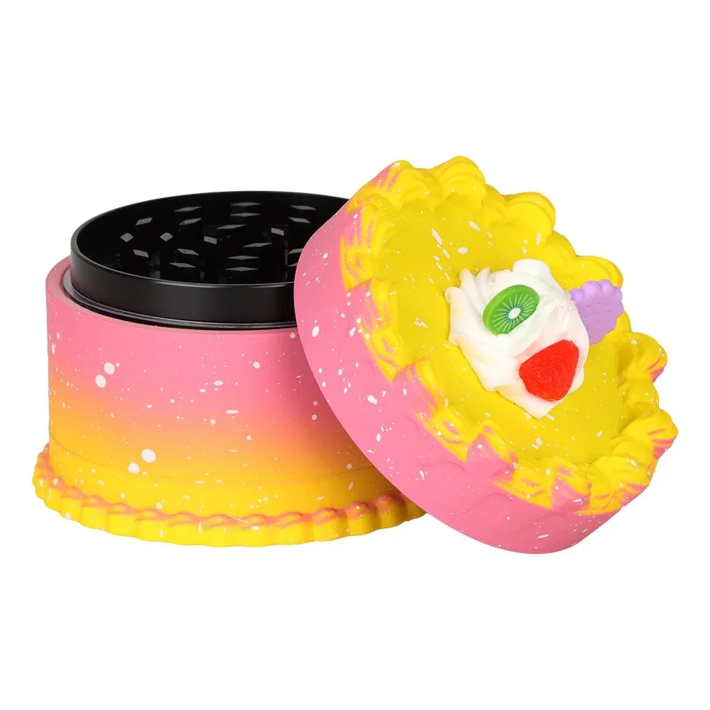 6CT DISPLAY - SeshGear Zinc & Resin Cake Grinder - 3pc / 2.7" / Assorted Styles - Image 2