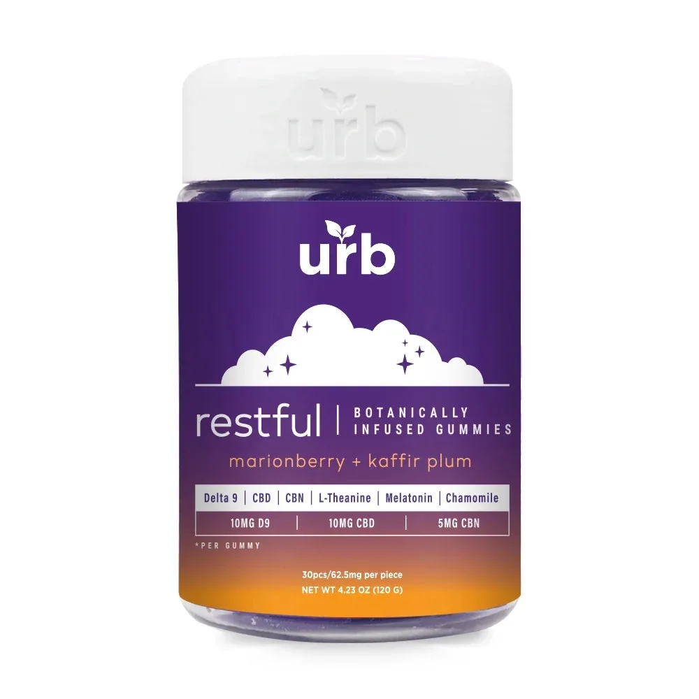 URB Restful Botanically Infused Gummies 1875MG