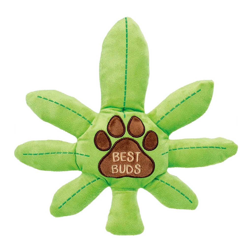 Best Buds Squeaky Dog Toy With Paw Design - Image 2