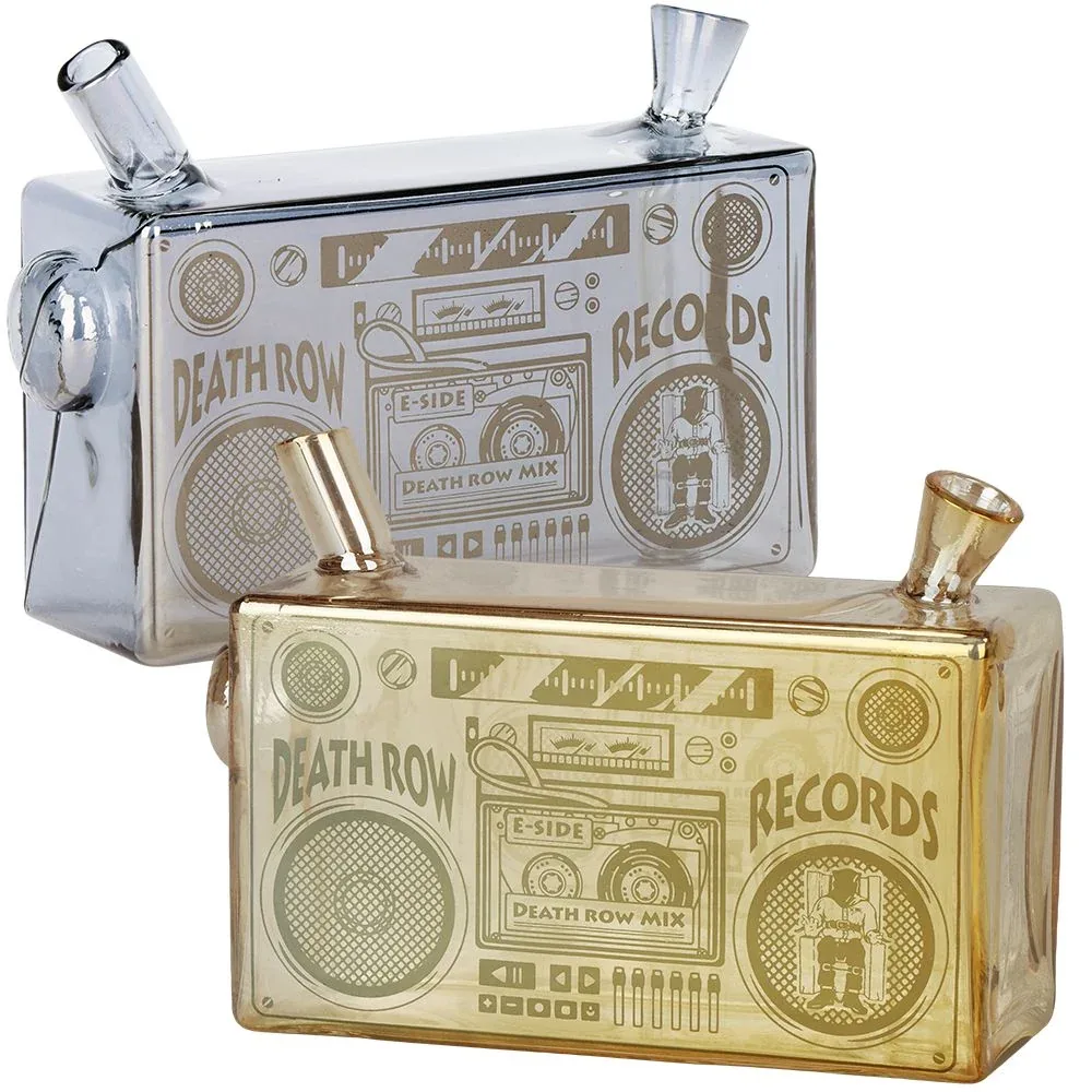 Death Row Records Boom Box Glass Blunt Bubbler | 5"