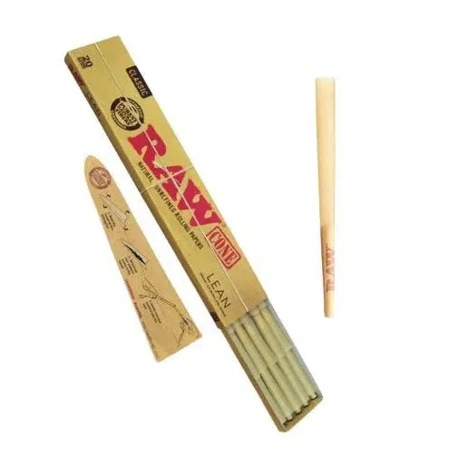 Raw Classic Lean Pre-Rolled Cones - 12pk Box - Image 2