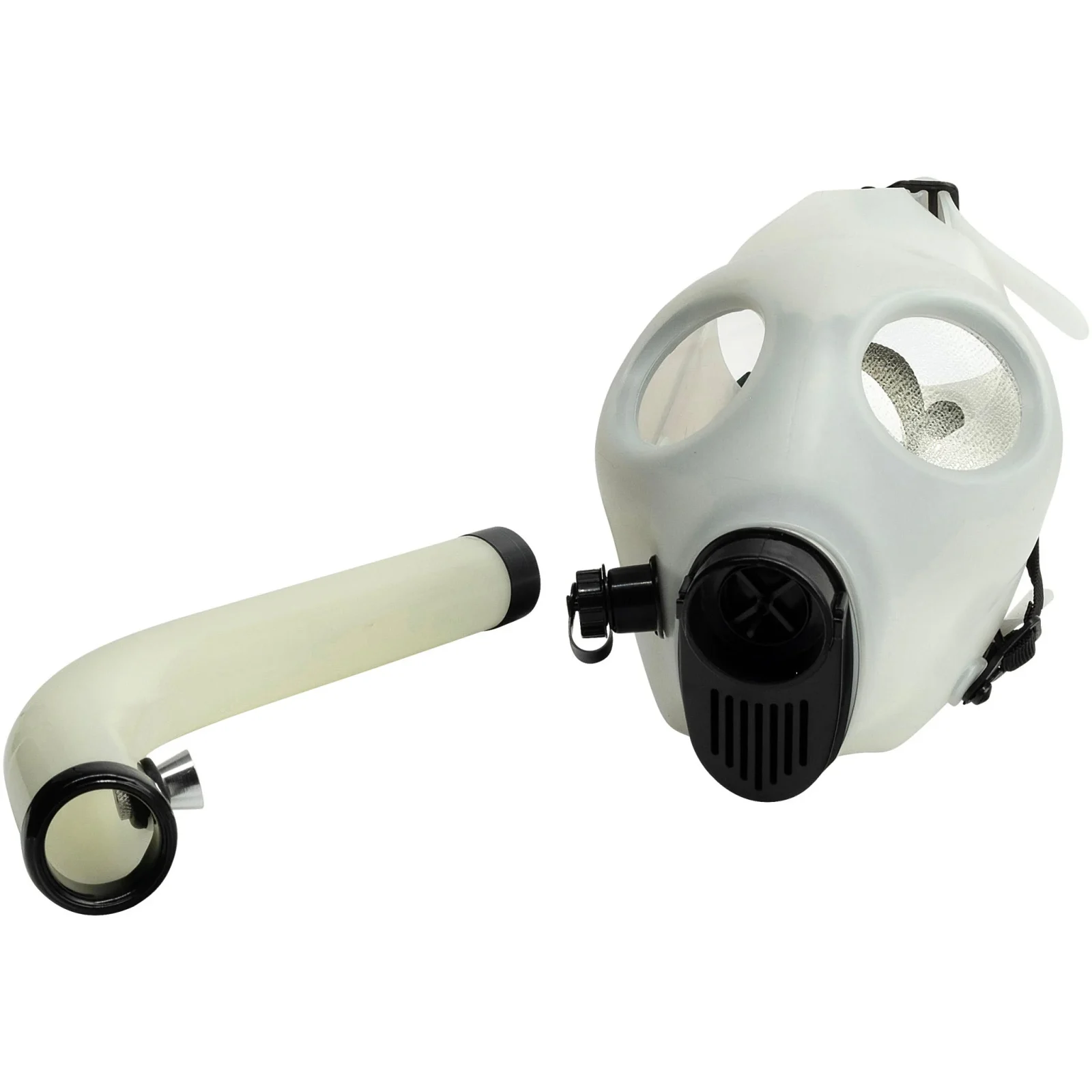 Acrylic Glow In The Dark Curved Steamroller Tube Gas Mask - Image 2