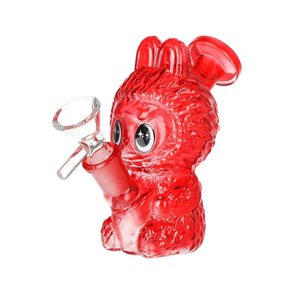 Funny Animal Glass Mini Water Pipe - 4.5" / 14mm F / Colors Vary - Image 2