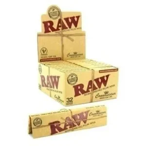RAW Classic Connoisseur Rolling Papers With Tips King Size - 24pk