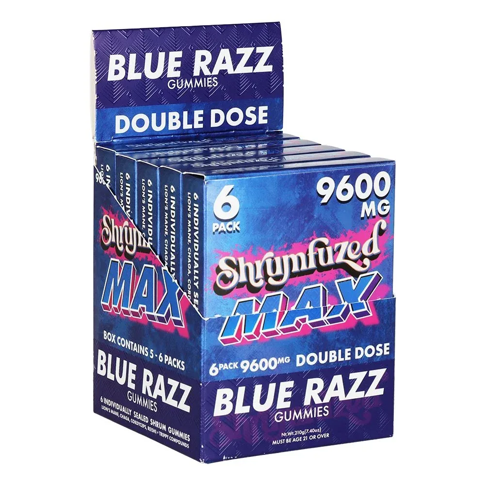 Shrumfuzed MAX Mushroom Blend Gummies | 9600mg | 6pc | 5pk Display