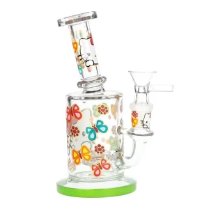 Salutations Hello Kitty Glass Water Pipe | 6.25" | 14mm F