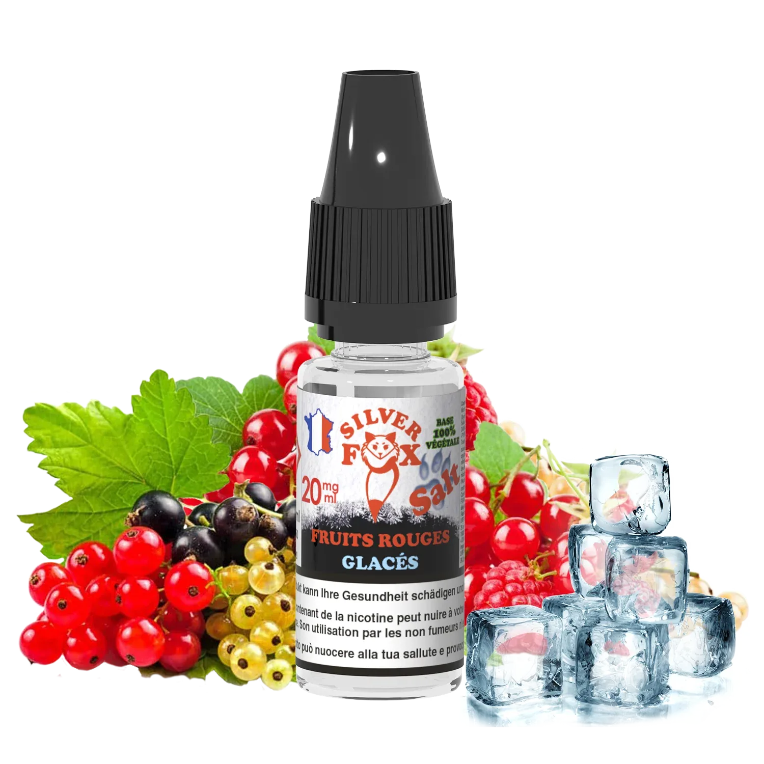RED FRUITS ICE Silver Fox 10ml nicotine salt e-liquid