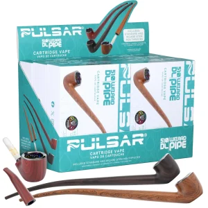 6CT DISPLAY - Pulsar 510 DL Wizard Pipe Variable Voltage Cartridge Vape - 650mAh / Assorted Colors