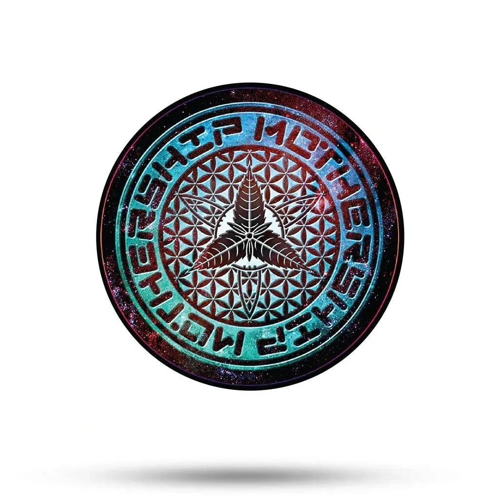 Mothership Glass Round Stickers - Image 2