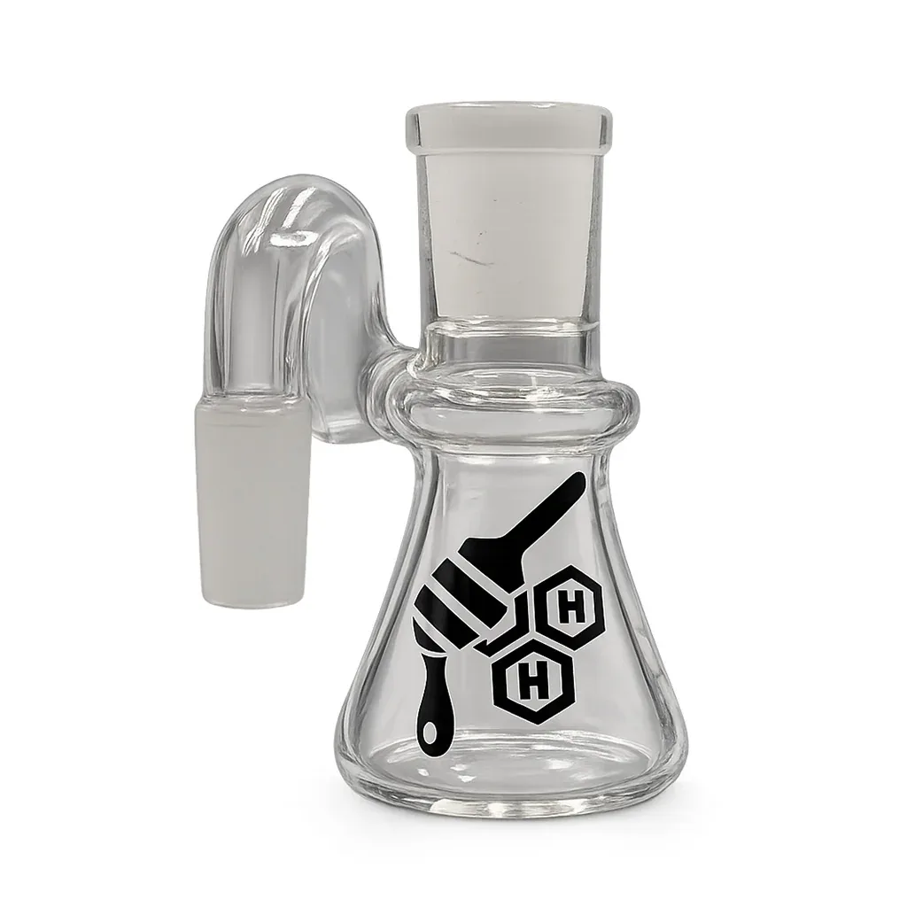 Honeybee Herb Beaker Base Glass Swan Arm Mini DRY Ash Catcher - Image 2