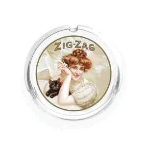 Zig Zag Glass Vintage Ashtray