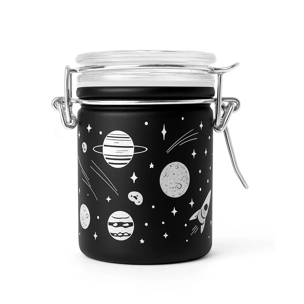 Black Frosted - Galaxy Storage Jar - Image 2
