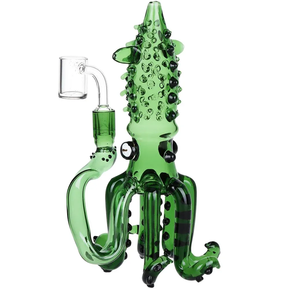 Spiny Squid Glass Dab Rig - 9" / 14mm F - Image 2