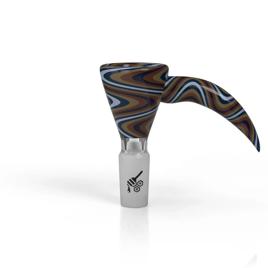 Martini Fire Wig Wag With Horn Pull Bong Bowl - Image 2