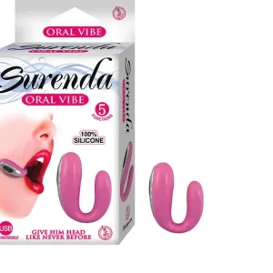 Surenda Silicone Rechargeable Multispeed Waterproof Oral Vibe (Pink)