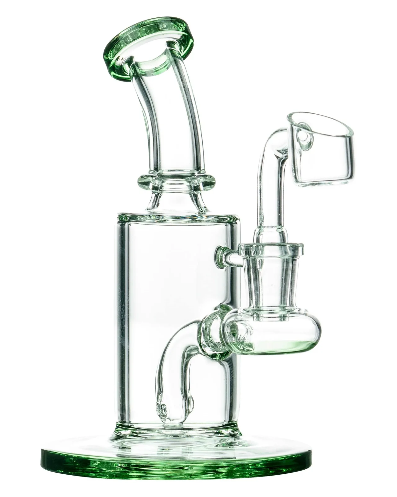 Glassic "Sidekick" Dab Rig with Color Base and Mouthpiece