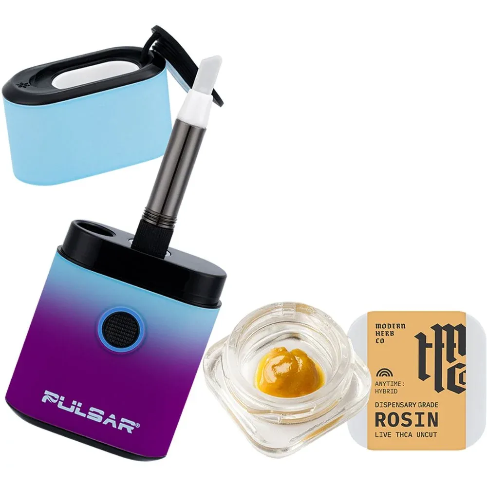 Pulsar Hot Knife Box w/ Modern Herb Co THCA Rosin Dabs Kit - 650mAh / 1g / Crystal Ball / Kosher Kush