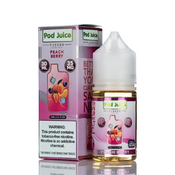 Pod Juice Salt PJ5000 Peach Berry 30ml