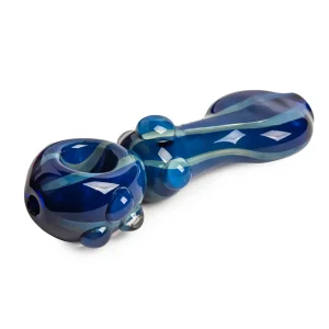 Red Eye Glass 5" Middle Man Pipe