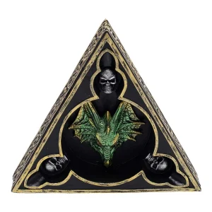 Green Tri-Head Dragon Ashtray