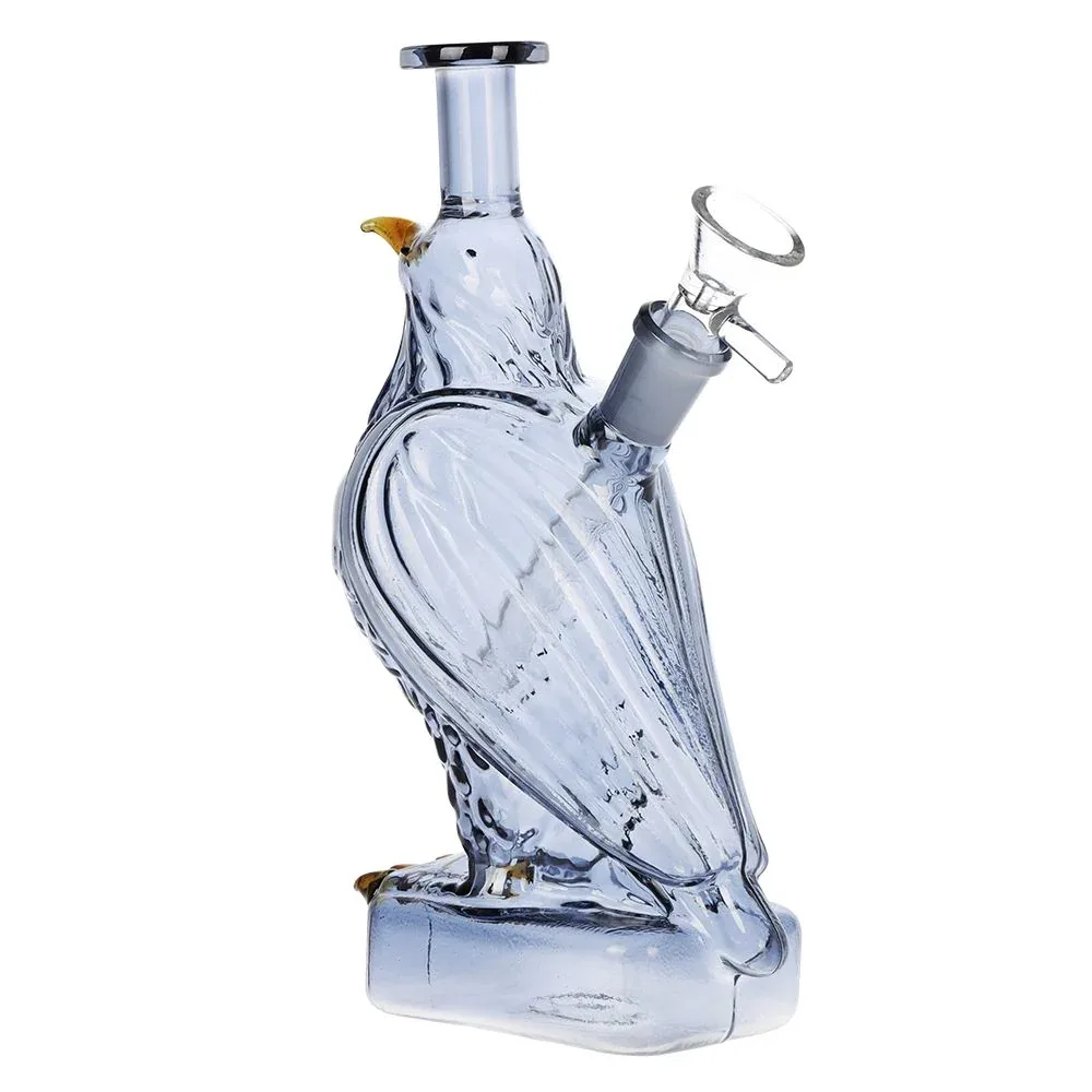SeshGear Raven Glass Water Pipe - 7.5" / 14mm F / Smoke - Image 2
